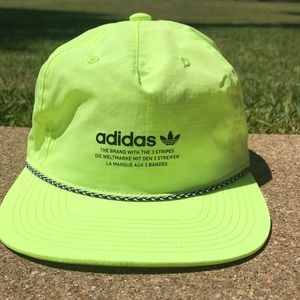 Neon green Adidas hat